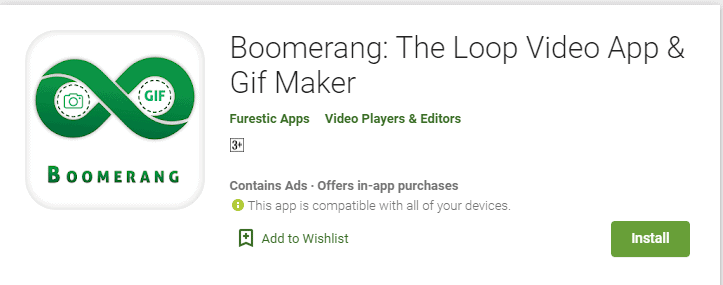 Boomerang: The Loop Video App & Gif Maker