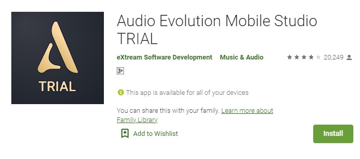 Audio Evolution Mobile Studio