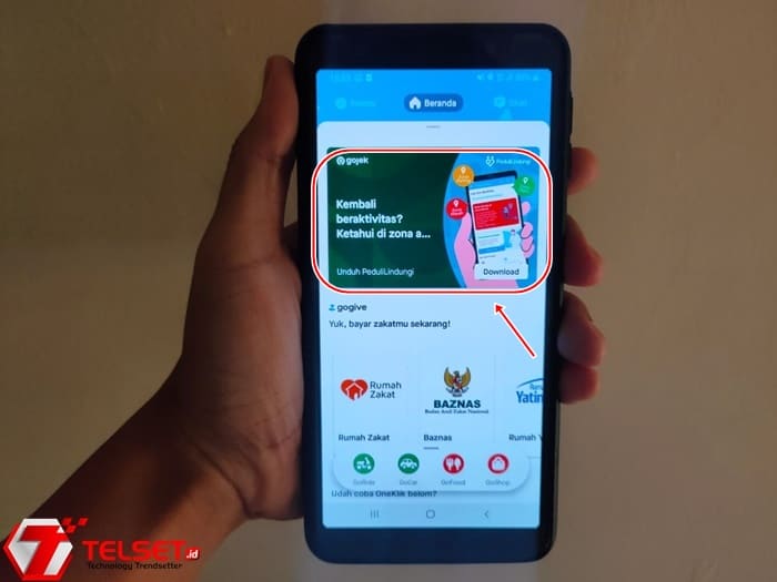 Aplikasi PeduliLindungi Gojek Telkom