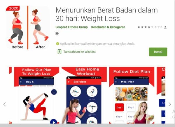 Aplikasi Program Diet 30 Hari