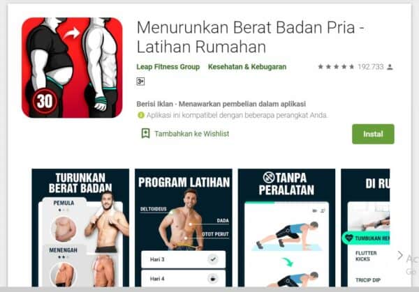 Aplikasi Program Diet 30 Hari