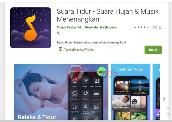 Aplikasi Pengantar tidur Android
