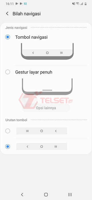 Cara Mengubah Navigasi Samsung One UI - Tombol Navigasi