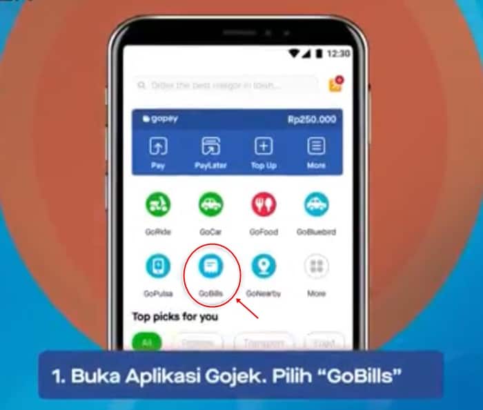 Cara Isi Saldo TapCash Gopay