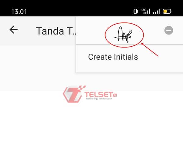 Tanda Tangan Smartphone Laptop 