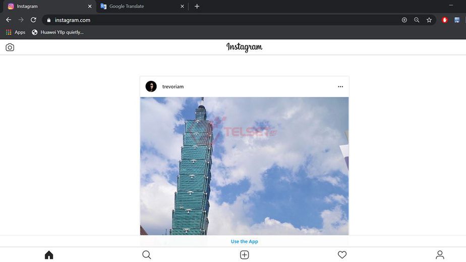 Cara Upload Foto Instagram PC