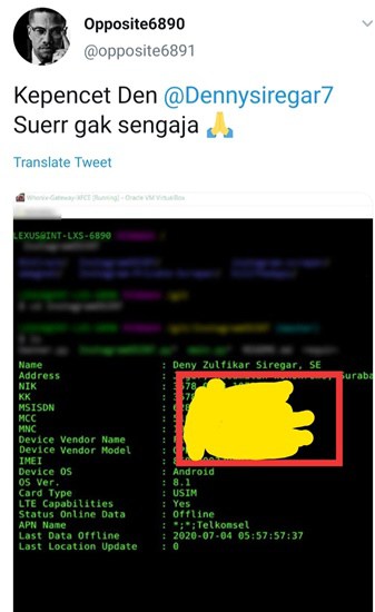 Akun @Opposite6890 Denny Siregar