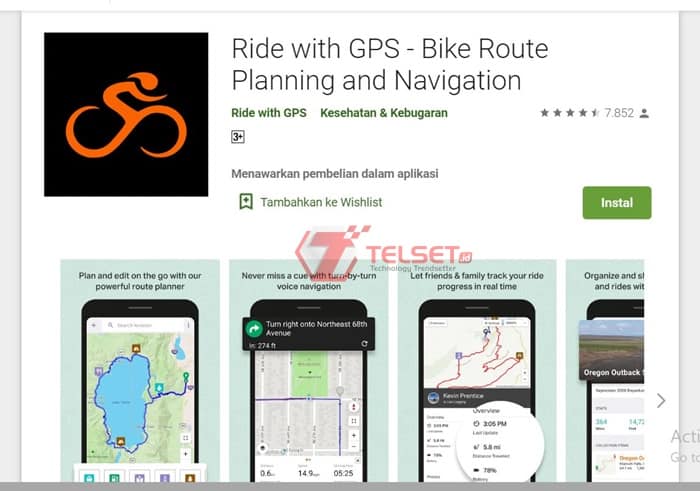 Aplikasi Android Bersepeda