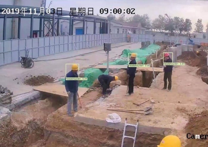 China Teknologi AI Pekerja Konstruksi