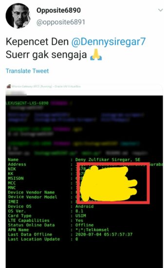 Kebocoran Data Denny Siregar
