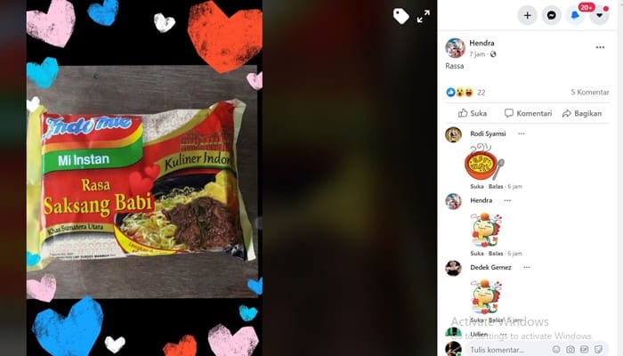 Indomie Saksang Babi