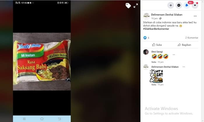 Indomie Saksang Babi