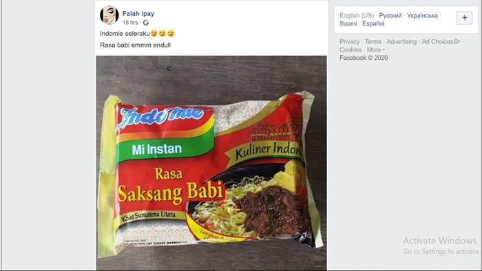 Indomie Saksang Babi