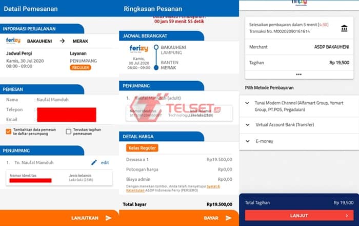 Tiket Kapal Ferry Aplikasi Ferizy