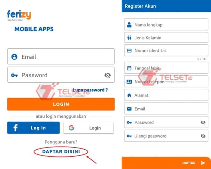 Tiket Kapal Ferry Aplikasi Ferizy