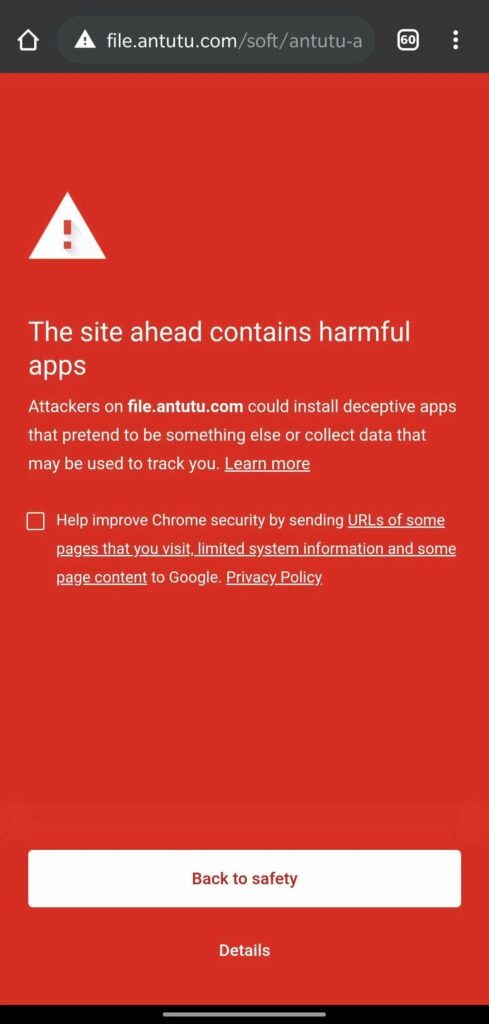 google blokir AnTuTu