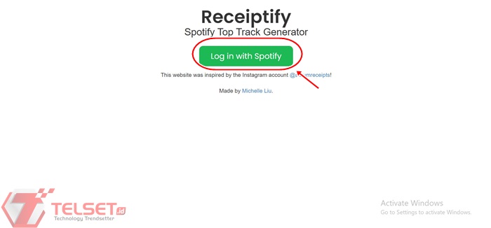 Cara Bikin Receiptify Spotify
