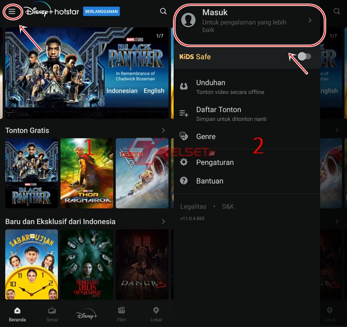 Daftar Akun dan Langganan Disney+ Hotstar 