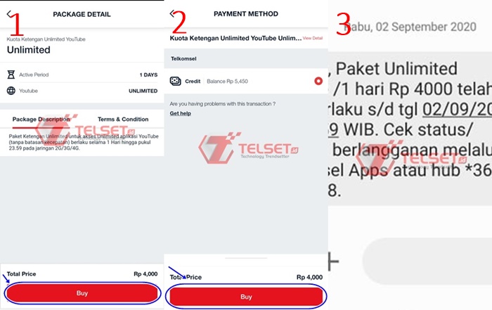 Paket Kuota Ketengan Unlimited Telkomsel