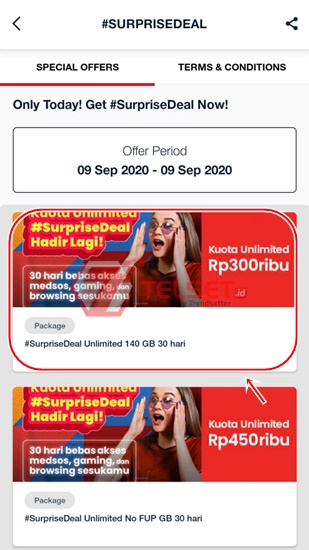 Paket #SurpriseDeal Telkomsel 