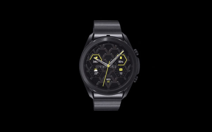 Samsung-Galaxy-Watch-3-45mm-Variant-Surfaced-Online-And-Confirms-More-Features Samsung galaxy watch3 titanium