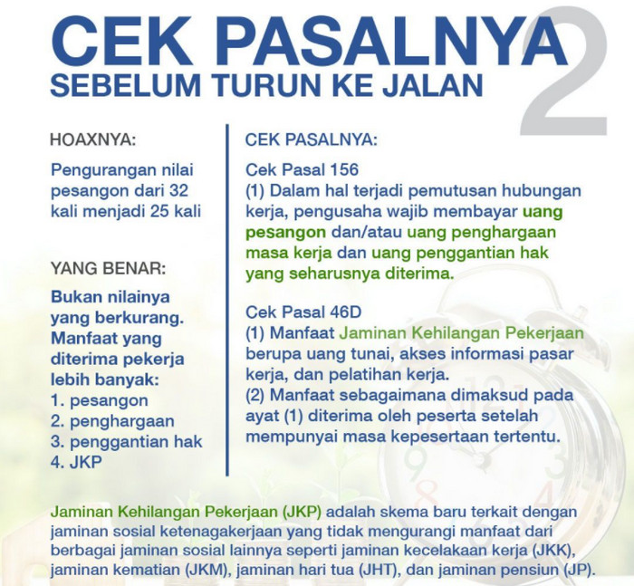 hoax UU Cipta Kerja
