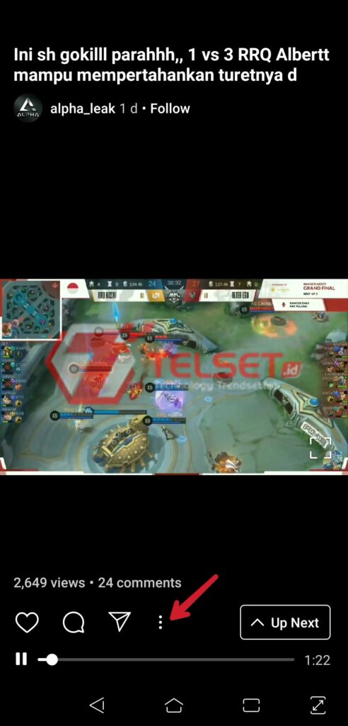 Cara download Video IGTV