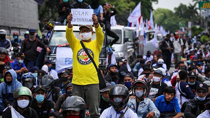Situasi Demo Omnibus Law