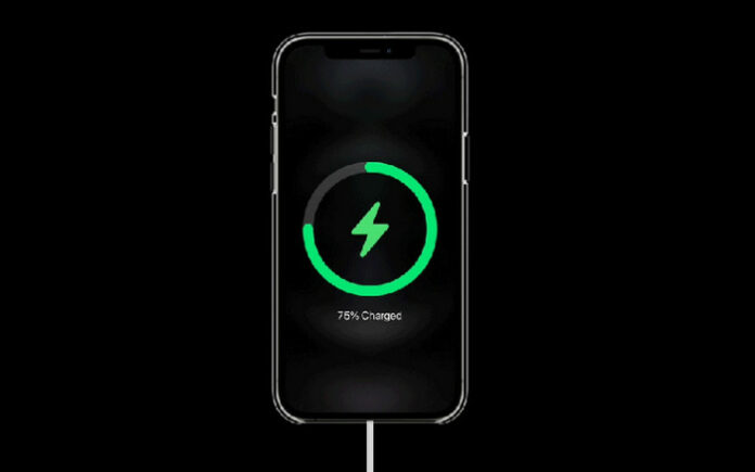 iPhone 12 charge baterai