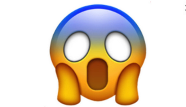 arti gambar emoji wa Face Screaming in Fear