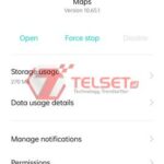 google maps Force Stop