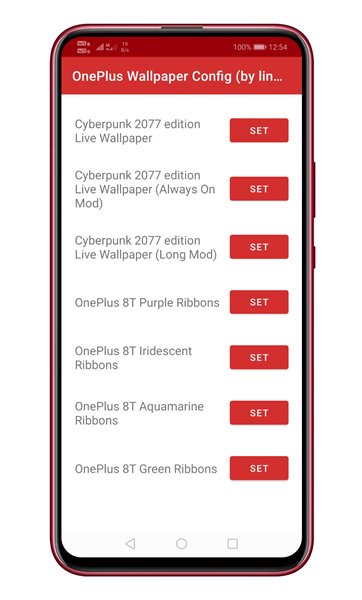 Install Live Wallpaper OnePlus 8T Cyberpunk 2077 Android