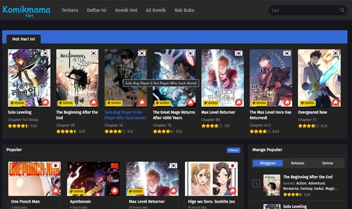 Situs Manga bahasa Indonesia