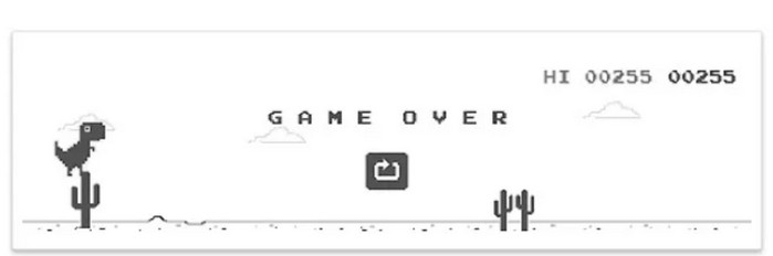 game google chrome offline t rex runner