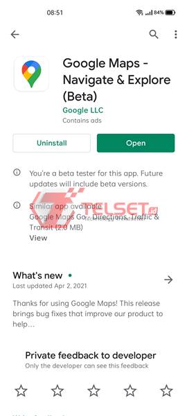 memperbaiki Google Maps Error