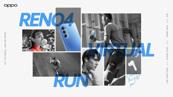 pemenang Oppo reno4 virtual run