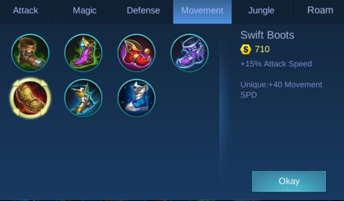 Swift Boots build hanabi tersakit 2020