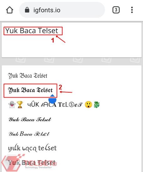 Cara ganti font WhatsApp