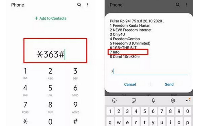 cara Cek Kuota internet Indosat 2022 online SMS