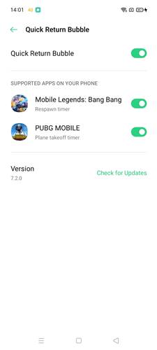 Fitur Quick Return Bubble Oppo A15