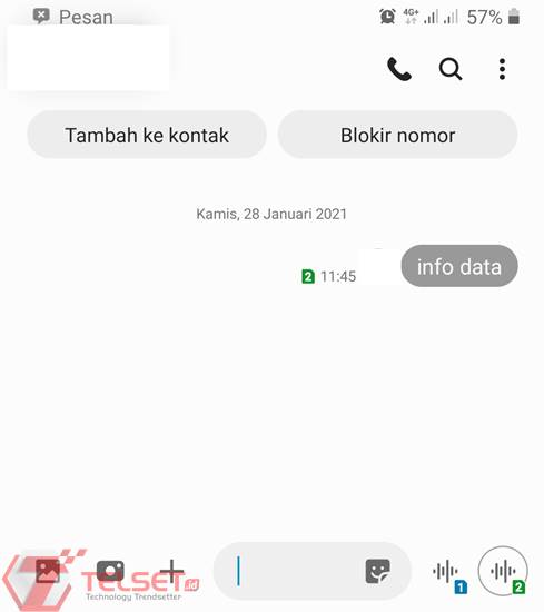 Cara Cek Kuota 3