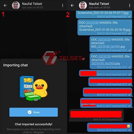 Cara Impor Chat WhatsApp ke Telegram