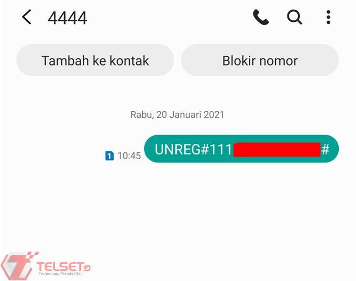 Cara Unreg Kartu Smartfren SMS