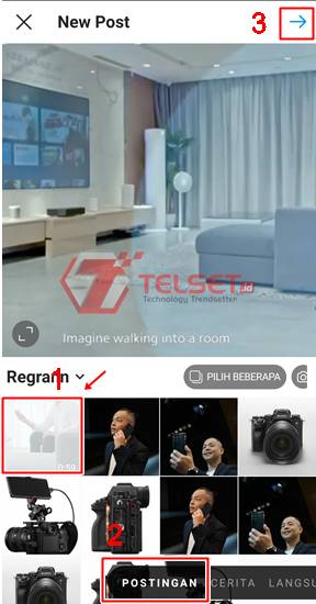 Cara Repost Postingan Instagram 