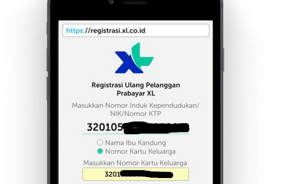 registrasi kartu xl online