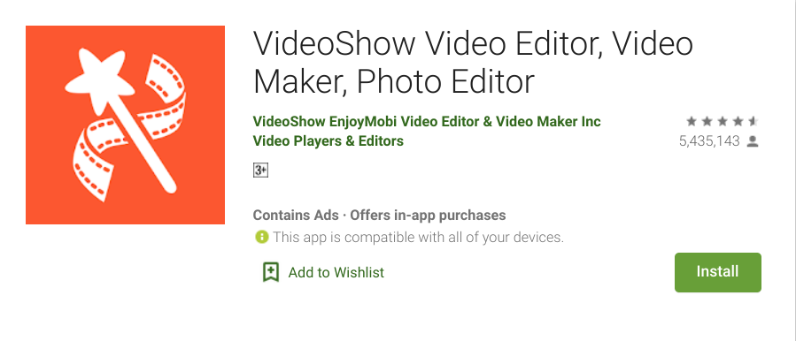 aplikasi video bokeh Video Shop