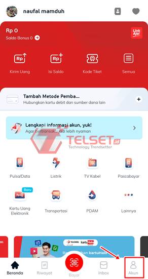 Cara bayar Wakaf Uang LinkAja Syariah
