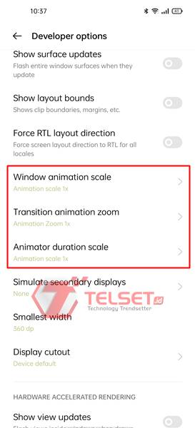 fungsi opsi pengembang