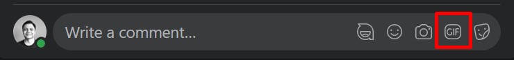 Cara posting GIF di Facebook
