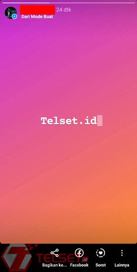 Cara membuat teks bergerak Instagram Stories IG Story